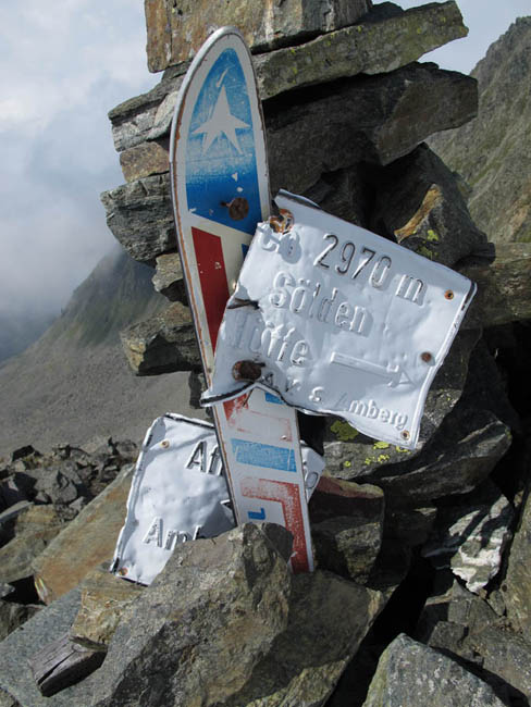 Markierung des Atterkarjöchl