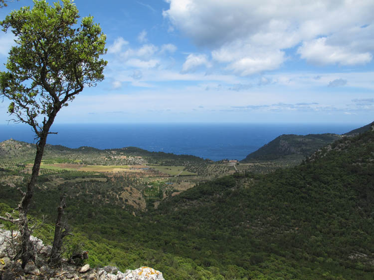 Blick vom Coll de Sant Jordi gen Westen