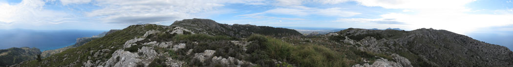 GR221 - Hinter Valdemossa - Panorama Meer zu Meer