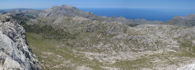 Panorama vom Puig Massanella