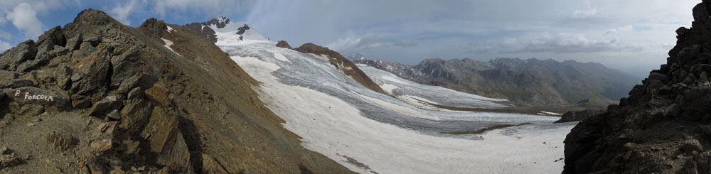 Panorama von der Furkeleschafte (Passo Focola) Richtung Fürkeleferner