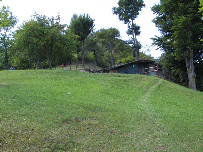 Die Privathütte Roccolo Morandi mit zahlreichen Abzweigen