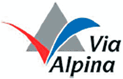 Logo Via Alpina roter Weg